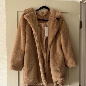 SAGE teddy fur coat M